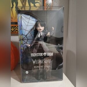 Monster High Wednesday Addams Doll - Black and White
